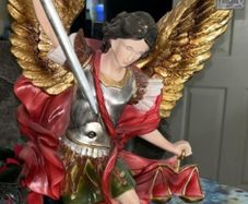 large fibreglass statue saint micheal