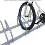 4 Bike Stand Floor or Wall mounted bike rack for garage Bicycle Parking rack Cycle Storage Locking Stand (FREE POSTAGE) Image 2