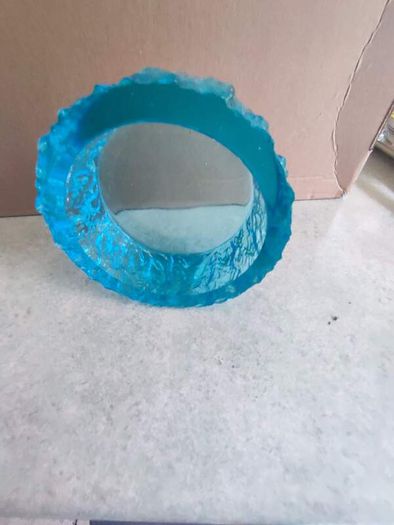 Davidson Brama -Luna- Range Bark Bowl Kingfisher Blue 13.5cm Cross H5.5cm Very good condition