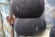 2 pair of  biamp speakers with wall bracket