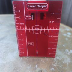 Leica red target plate for lino laser
