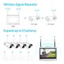 HM243 8CH NVR Security Camera System Kits 12 inch LCD Monitor 1080P 4Pcs CCTV Wireless Night Vision Motion Detect Image 5