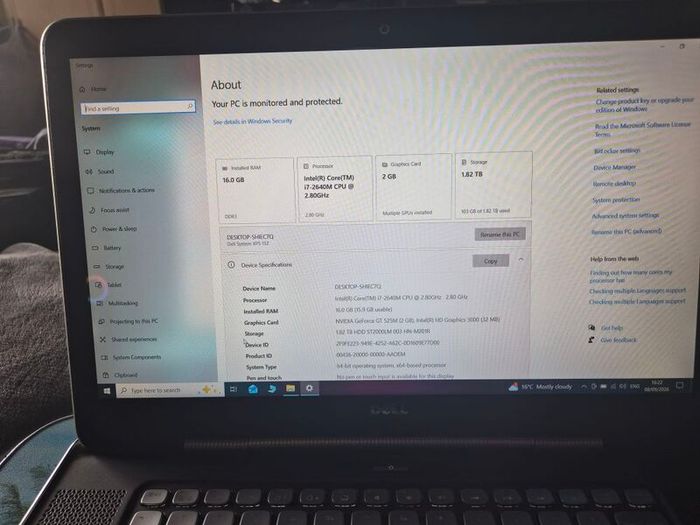dell xps 15z