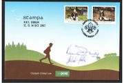 2007 Ireland Stampa Members Souvenir Scouting First Day Cover Overprinted for Stampa Signed by Stampa Chairman and Secretary