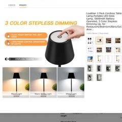 table lamp led x 2