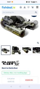 Boat Black Cat + Motor Brand new never used