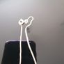 Italian silver /harp necklace 925. Image 3