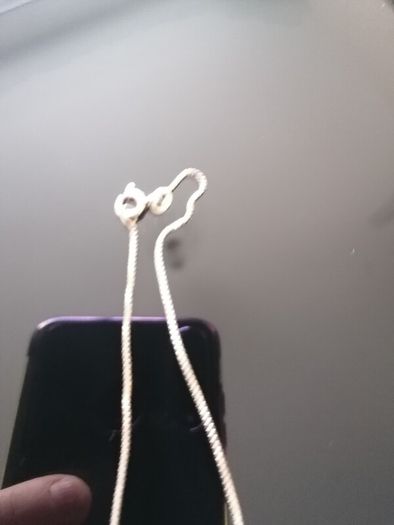 Italian silver /harp necklace 925.