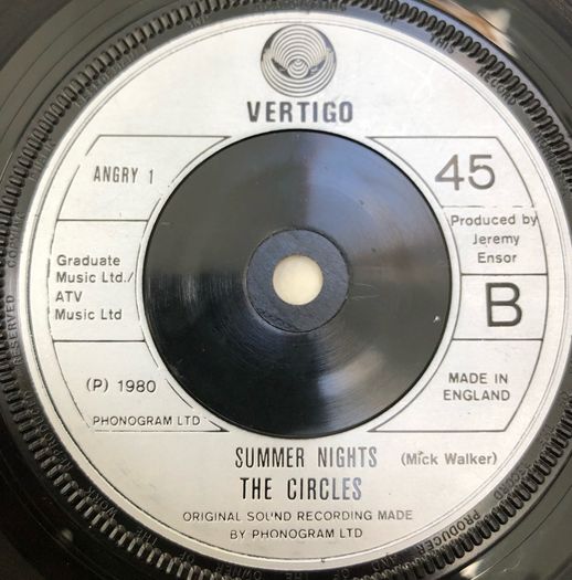 The Circles - Angry Voices (1980) 7"