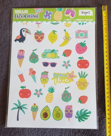 New A4 Stickers Set