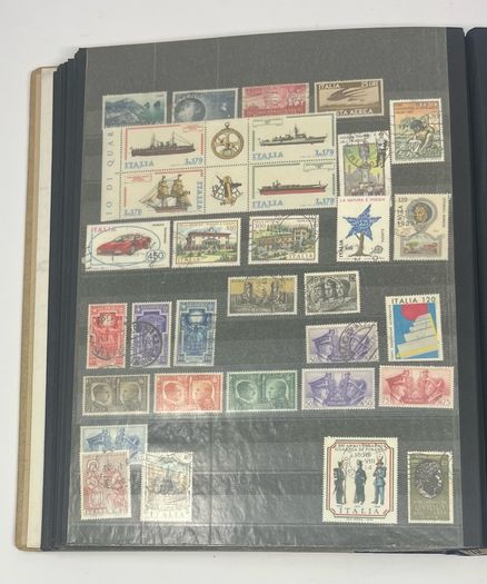 Collection: Cyprus, Greece, Italy and San Marino Stamps both mint an commemorative stamps on 41 pages
