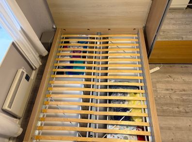 Bed Frame King Size With 4 Storage Drawers