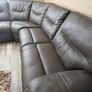 Leather electric recliner corner sofa Image 2