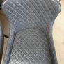 Dining chairs x4 faux leather grey Image 5