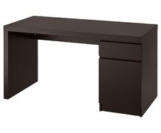 IKEA MALM Desk Black-Brown