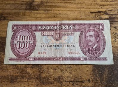 Hungary, 100 Forint 1992 banknote, circulated - free standard postage