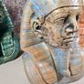 cast concrete Egyptian Pharoah Tutankhamun King Tut statue indoor outdoor ornament garden patio porch conservatory Image 7
