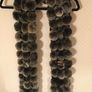 Long Fur Pom Pom Scarf Stole Wrap Image 3