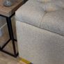 Boucle storage otoman Pouffe Cream Image 7