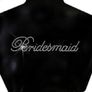 Satin Silk Long Robe Personalised Crystal Bride Bridesmaid Wedding Bridal Party With Rhinestones Image 5