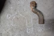Vintage Cast Iron Swan Neck Gutter Pipe