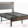 Double Bed Frames with Wooden Storage Headboard Image 9