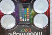 JML Mood Magic Beat Sound Responsive Remote Controlled Wireless Colour Changing LED lights - Pack Of 4