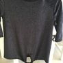 Ladies black velvet sparkly top. Size 8. Image 2