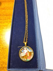Vintage Necklace Jesus Praying in the Garden of Gethsemane.