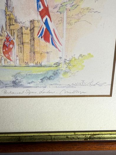 Complete Set of 4 Framed London Prints by Michael Starkey