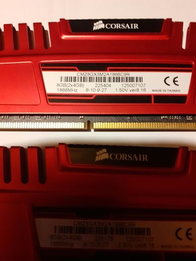 DDR3 Corsair 2x4gig 1866Mhz CL9