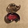 Metal Bean sheaped small trinket box with lid Image 7