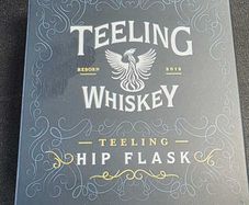 Teeling Whiskey Large Black Hip Flask
