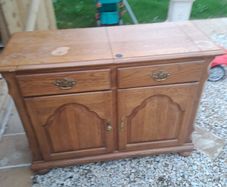 Solid Oak Extending side table
