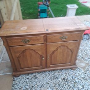 Solid Oak Extending side table