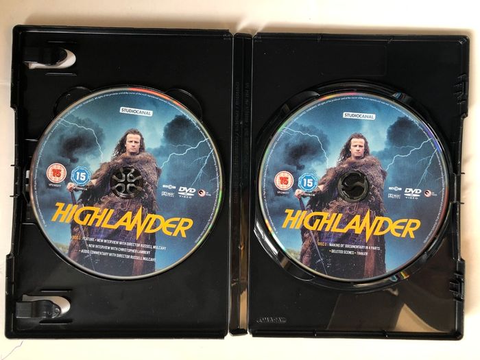 Highlander [1986] Christopher Lambert, Sean Connery, Clancy Brown & Roxanne Hart [2xDVD Movie]