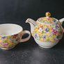 SADLER  Sophie Chintz Teapot and Cup for One Image 6