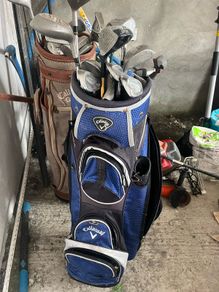 2x callaway golf bags and mixed clubs