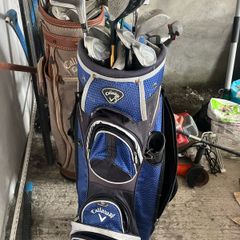 2x callaway golf bags and mixed clubs