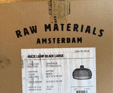 Raw Materials Maze Lamp Large Black Brand New