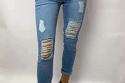 Bright denim jeans for women