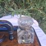 Victorian Burr Walnut Table Inkwell Stand Image 6