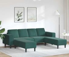 Sofa Set Dark green Velvet