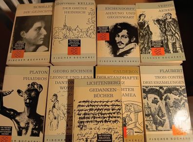 1960s 9 Classic Works of Literature in German Language. German Books. Vintage.