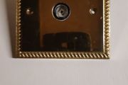 Brass TV co ax connector