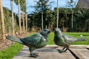 Birds x 2 - Patinated Bronze