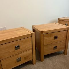 Solid Oak Bedside Lockers - Set of 4 or Matching Pairs