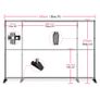 2.5x3M Backdrop Background Stand Frame Support System Muslin Green Screen With OXford Bag For Photography Photo Studio Video Image 2