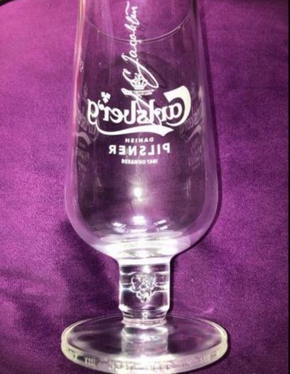 Carlsberg Pilsner pint beer glass Brand new with boxes