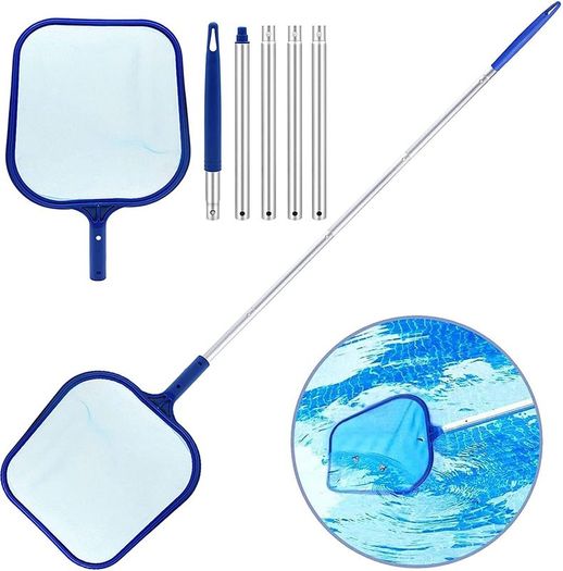 LARGE Inflatable Pool (262x175x51cm) + Pool Cover + Ground sheet + Pool Net Skimmer